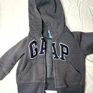 Baby Gap Gray Hoodie with Logo
